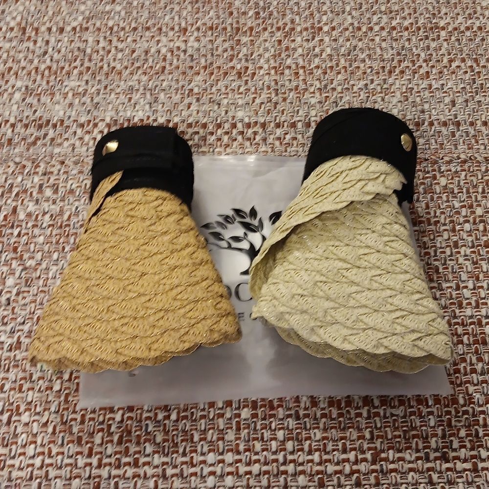 New 2 ZOORON Straw Visor Hats, Foldable 2 New‎ - Picture 3 of 3